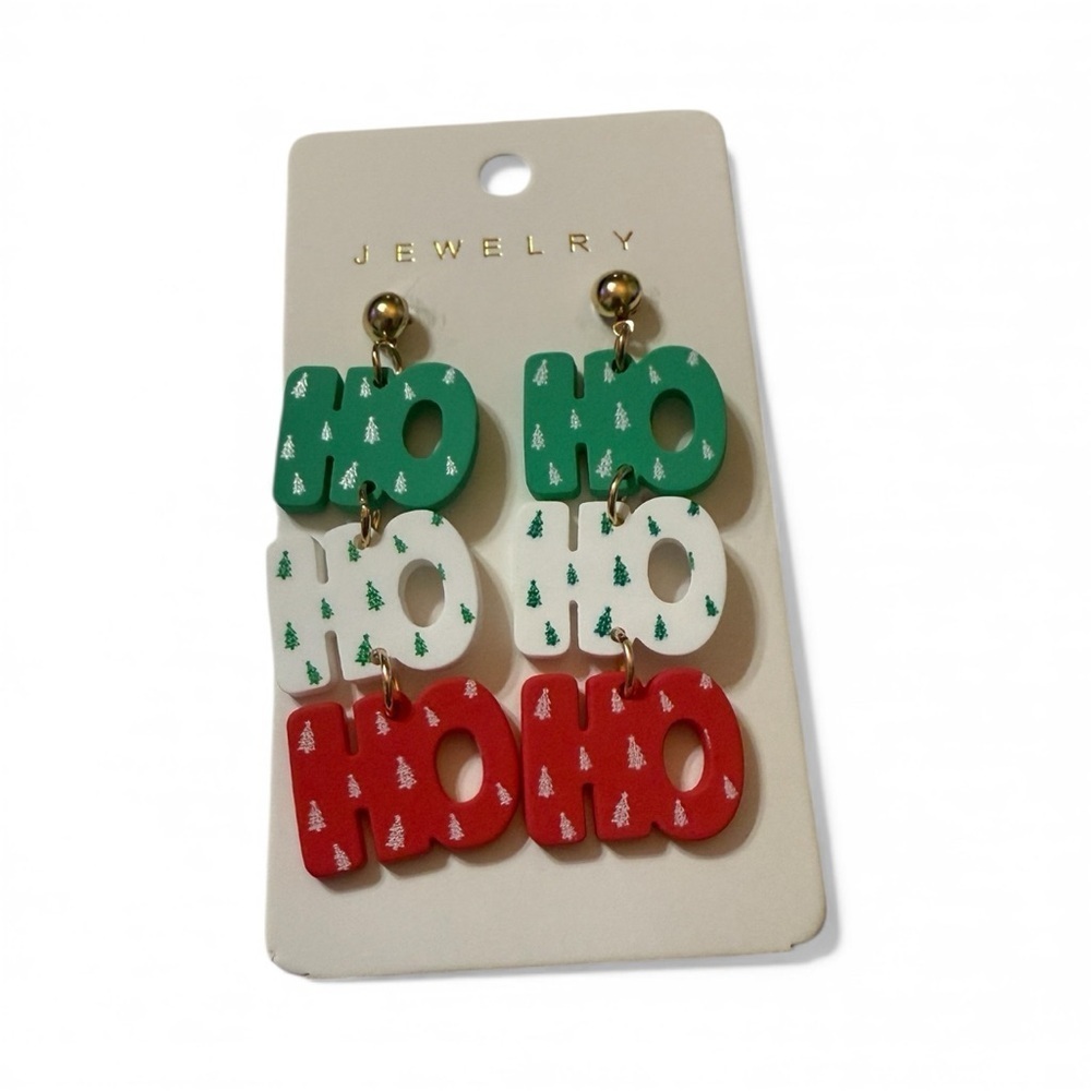 Ho Ho Ho Christmas Earrings